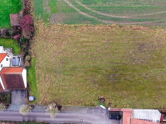 Ca. 558 m² großes Grundstück mit Blick ins Grüne. In Ilmmünster zwischen München und Pfaffenhofen.