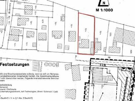 JETZT ZUGREIFEN: Grundstück (BRW 205 € / m²) mit vermietetem Altbestand und baulichen Erweiterungsmöglichkeiten ....