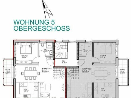 Energieeffiziente 4-Zimmer Maisonettewohnung mit Balkon