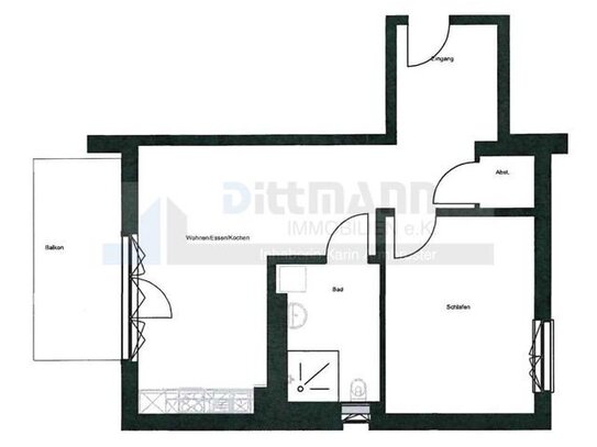 Schöne 1 - Zimmer Wohnung - barrierefrei in Ebingen