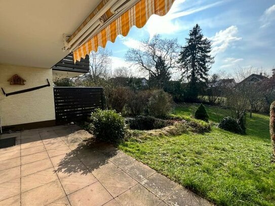 **Gemütlliche 2-Zimmer-Eigentumswohnung mit Terrasse und eigenem Gartenanteil und Garage**