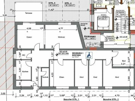 Zentrumsnahe, ruhige 5-Zimmer Wohnung in Bad Schussenried (Whg1)