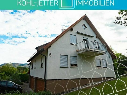 Großzügiges Wohnen auf zwei Ebenen! Ruhig gelegene 3,5-Zi.-Maisonette-Whg. mit Garage in Bisingen!