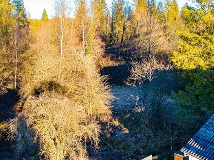 WOLFRATSHAUSEN: GROSSES BAUGRUNDSTÜCK AM NATURSCHUTZGEBIET - GEGEN GEBOT