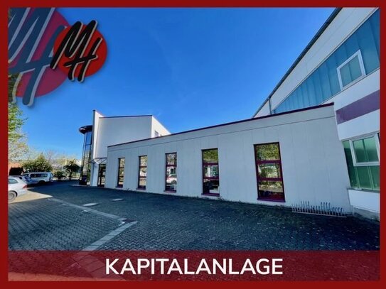 KAPITALANLAGE - Grundstück (4.100 m²) mit Lager-/Fertigung (2.350 m²) & Büro-/Service (1.150 m²)