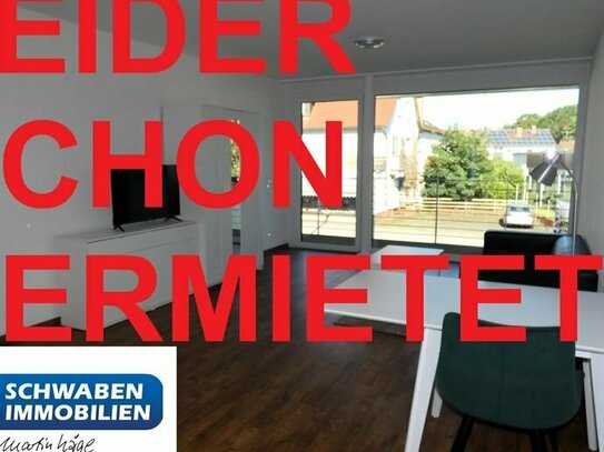 SCHICK & NEU: möbliertes, barrierearmes 1-Zi.-Apartment mit Balkon zentral in Langenau zu vermieten!