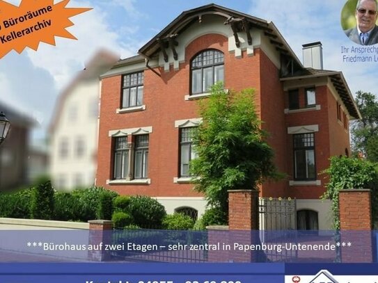 ***Bürohaus Villa Papenburg*** ***exklusives Büro/Praxis in Papenburg-Untenende***