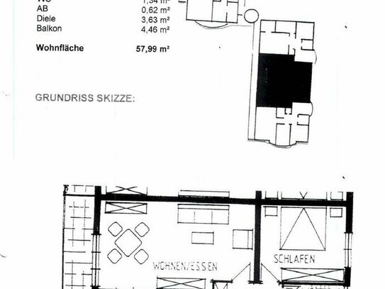 2-Zimmerwohnung mit Balkon und Tiefgaragenstellplatz - ideale Singlewohnung, Erholungspark Saaler Mühle fußläufig errei…