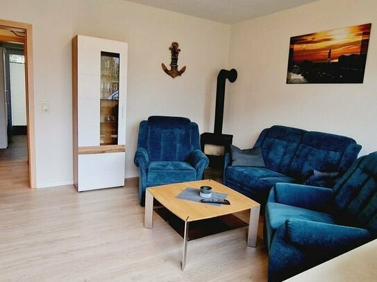 Renovierte 3-Zimmer-Wohnung mit Kamin in bester Lage und nahe zum Meer in Büsum zu verkaufen