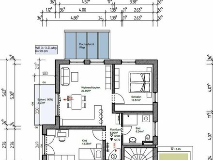 3-Zimmer-Whg. im 1.OG --- Neubau --- Bezugsfertig vsl. 01.08.2024