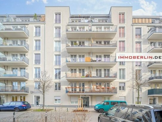 IMMOBERLIN.DE - Top-Trendlage! Komfortable Wohnung mit Terrasse + Minigarten beim Bänschkiez