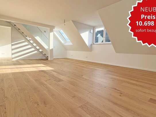 Bezugsfertig! 4 Zimmer DG Maisonette, Klima, Balkon & Dachterrasse zum Südwesten!