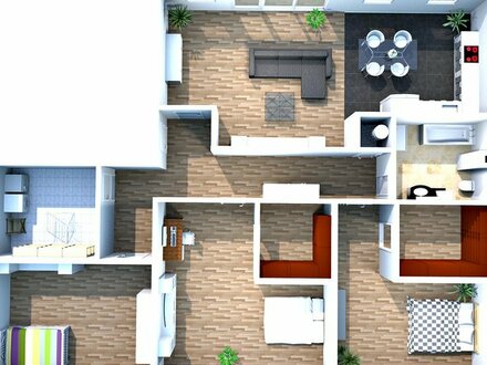 großzügige Büroräume zum Umbau zur Wohnung mit Fahrstuhl, Balkon und TG-Stellplätzen