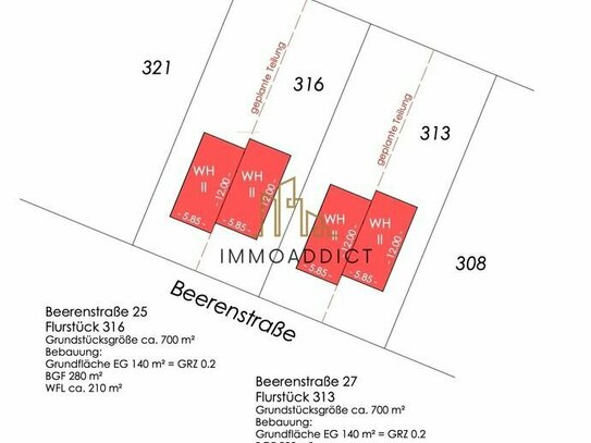 350 m2 bebaubares Grundstück in Top Lage - Ruhig und zentral