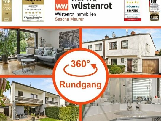 Mit 3D u. Video: TOP-LAGE - Charmantes Einfamilienhaus mit modernem Flair und Gartenidylle in Rheinnähe