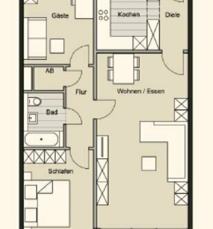 Modernisierte Eigentumswohnung in der Venloer Str. 688 in Köln zu verkaufen- WE 3