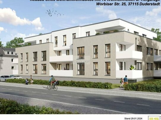 Neubau: Moderne 3-Zimmer Etagenwohnung mit KFW 40 Effizienz