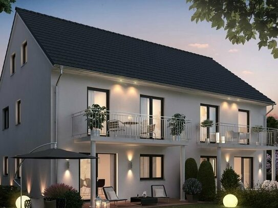 Doppelhaushälfte mit ausgebautem Dachgeschoss und Rheinblick inkl. Grundstück- Neubauprojekt