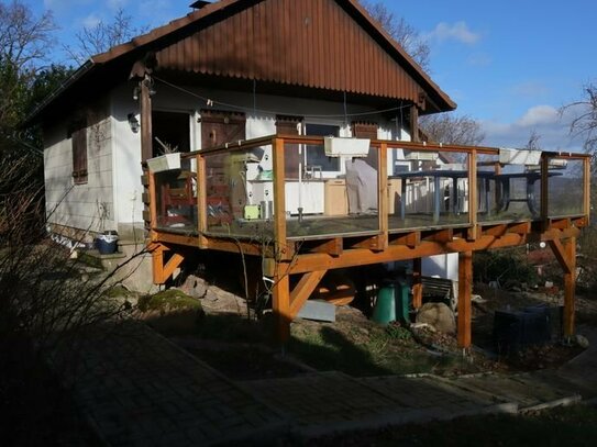 Charmantes Häuschen in traumhafter Natur, mit unverbaubarem Blick auf die Weser und ins Weserbergland