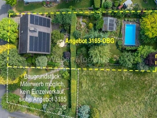 Apartes Einfamilienhaus mit ELW, PV-Anlage und Traumgarten mit Terrassen, Pool, Teich u. v. m.
