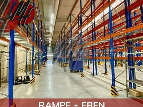 SCHNELL VERFÜGBAR - RAMPE + EBEN - Lagerflächen (5.000 m²) zu vermieten