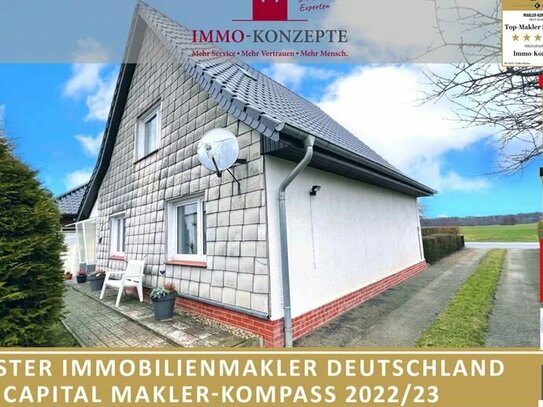 Charmantes Einfamilienhaus inmitten von Wiesen und Feldern