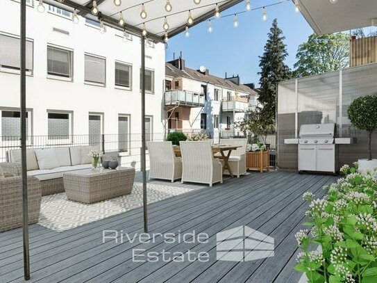 44 m² Dachterrasse im Herzen der Neustadt: Tolle Wohnung mit gut durchdachtem Grundriss