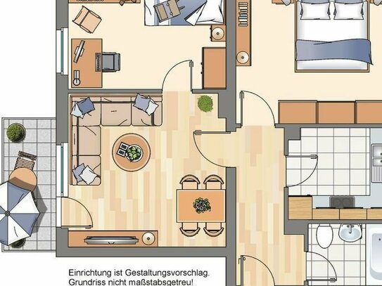 3-Zimmer-Wohnung in Recklinghausen Süd