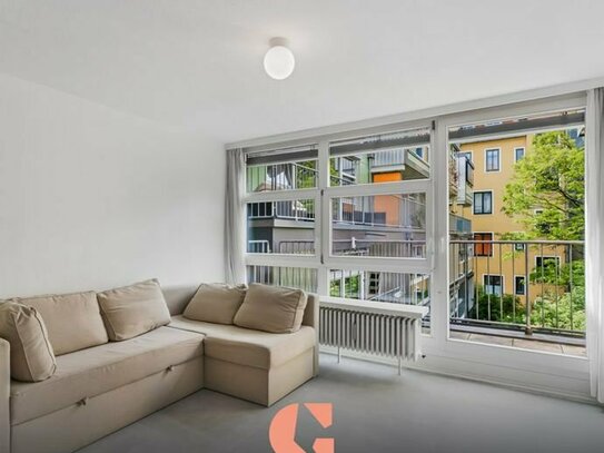 Maxvorstadt/Uni-Nähe - Stilvolles Apartment mit Süd-Balkon in begehrter Lage