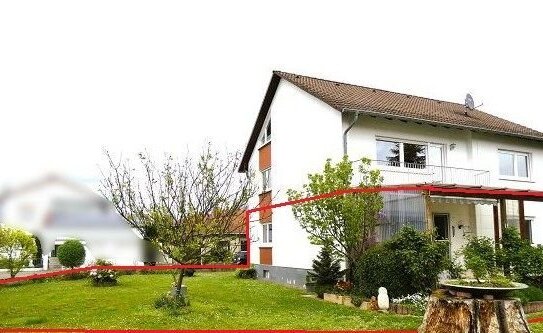 3 Zimmer Wohnung im EG mit Garten, Terrasse und Garage