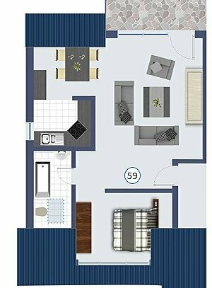 2 Zimmer Wohnung mit Balkon zum Wohlfühlen!