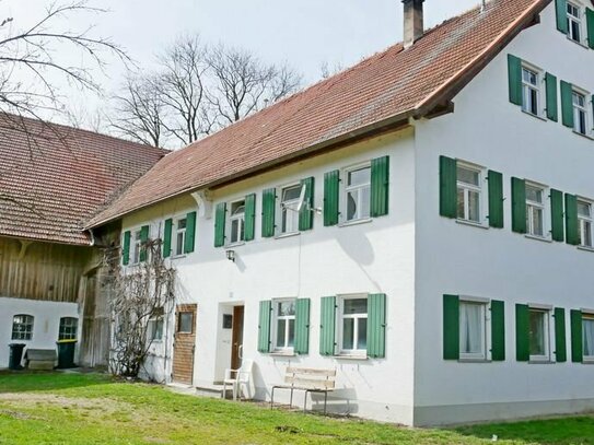 Bauernhaus in "Fast-Alleinlage" zwischen Mindelheim u. Memmingen im schönen Allgäu mit weiterer Grundzukaufmöglichkeit