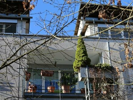 Sonnige, gepflegte 1-Zimmer Wohnung mit großem Balkon zum Innenhof mit Blick ins Grüne, Innenstadt