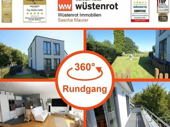 Mit 3D: Hochwertiges Ein-/ Zweifamilienhaus mit 2 Terrassen und Garten in Leverkusen-Steinbüchel!