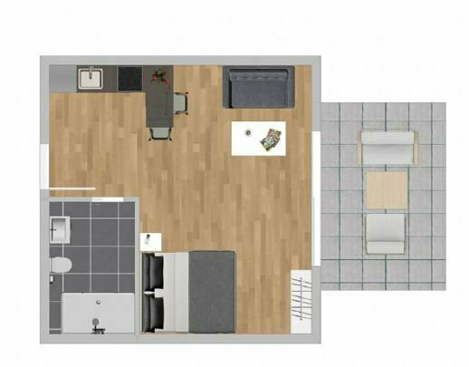 Reserviert - 1-Zimmer-Neubau-Wohnung in Müllheim