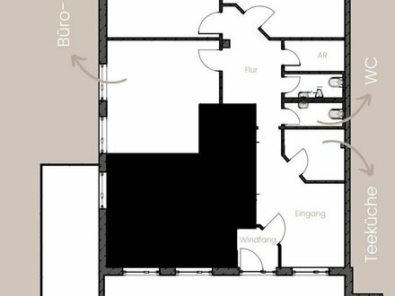 Gesundheitszentrums | Lichtdurchflutete sanierte Büro- oder Praxisfläche