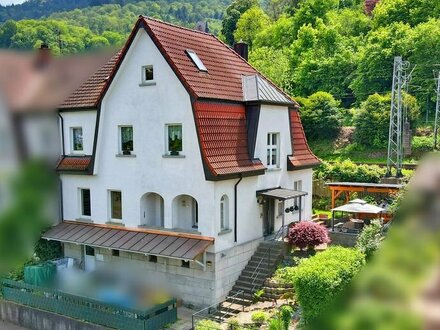 Viel Platz auf drei Etagen mit Neckarblick und Garten - modernisiertes 1-2 Familienhaus