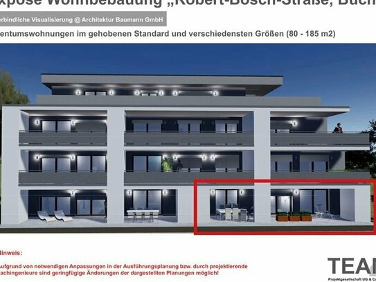 Neubau - Top 3,5 Zimmer barrierefreie Hochparterre-Wohnung mit großer Terrasse