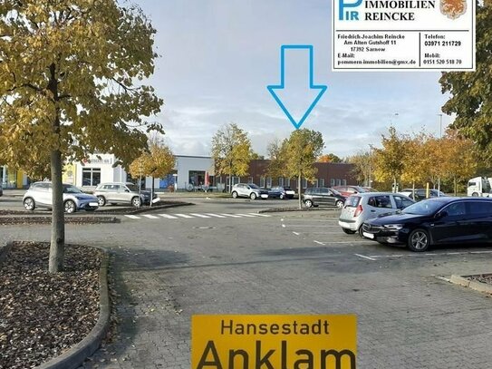 Platz 1 im Gewerbepark Süd in Anklam! Ihre Ideen sind gefragt! Ladenlokal, Praxis oder Bürofläche!