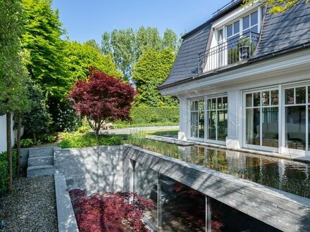 High End Villa mit traumhaftem Süd-West-Garten und Pool in Bestlage am Nymphenburger Schloss