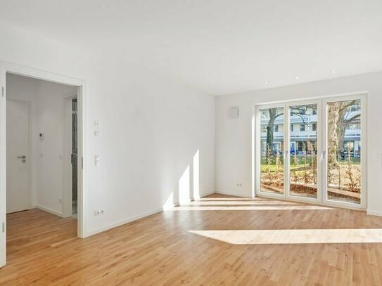 Exklusive 2-Zimmer-Erdgeschosswohnung mit Terrasse in Schwabing, ab 1.10.2024