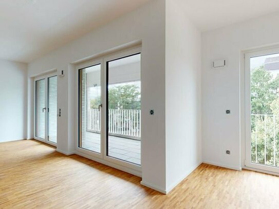 VIDO | Draussen mittendrin: Helle 2-Zimmer-Wohnung mit Loggia in grünem Wohnquartier in Bockenheim