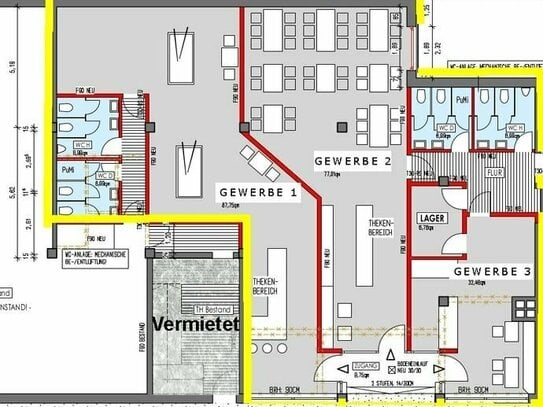 Flexible Raumlösung! 67-250 m² Gewerberäume in Baesweiler-City