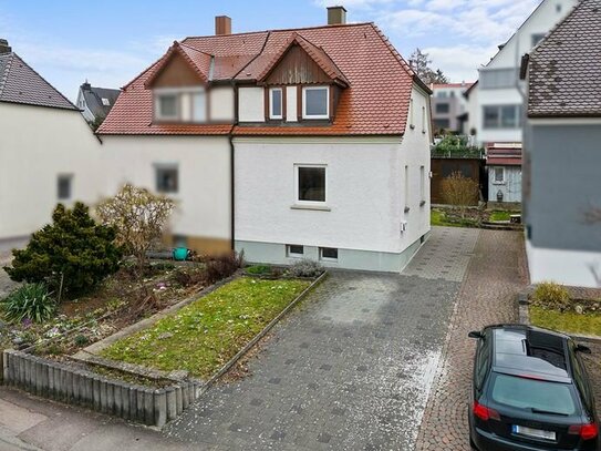 360°I Beliebte, ruhige Wohnlage: Charmante Doppelhaushälfte mit guter Infrastruktur in Ulm/Söflingen