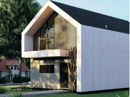 Modular Haus QO140q hier auch wahlweise auf großem Baugrundstück in Hanglage im Ortskern von Würrich für 330.500 € (Ric…