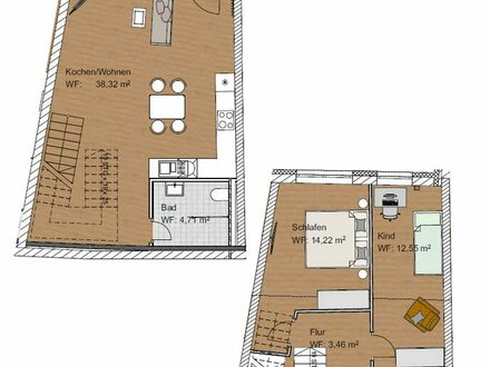 Reserviert***Erstbezug! Maisonette-Wohnung mitten in Forchheim zu vermieten