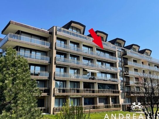 3-Zimmer-Wohnung direkt am Sandstrand mit großem Süd-Balkon