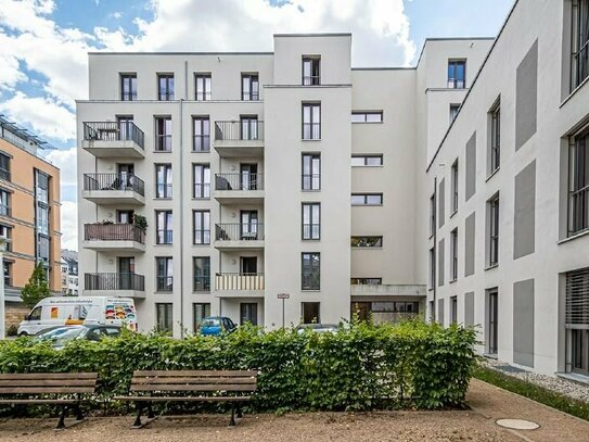Seniorenwohnung hoch oben im Neubau am Rande der Neustadt. Mit Balkon, EBK und Fußbodenheizung.