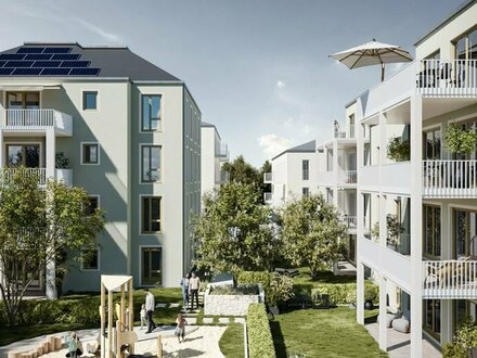 Haus-im-Haus: Maisonette auf der obersten Etage mit Dachterrasse und Loggia