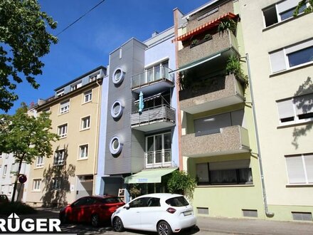 KA-Beiertheim / hochwertiges Penthouse-Maisonette mit Dachterrasse (62m²), Balkonen & EBK / ab sofort bezugsfrei